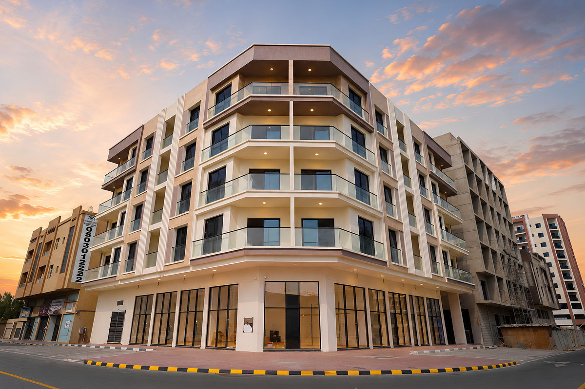 Residential building A-153 in Al Jurf 3, Ajman, built by Al Telal Building Contracting — 1
