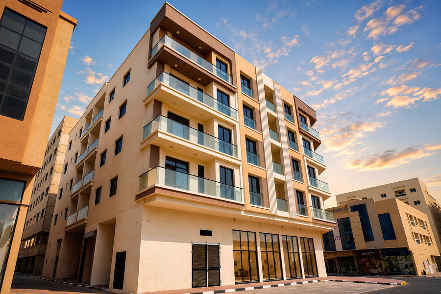 Residential building A-153 in Al Jurf 3, Ajman, built by Al Telal Building Contracting