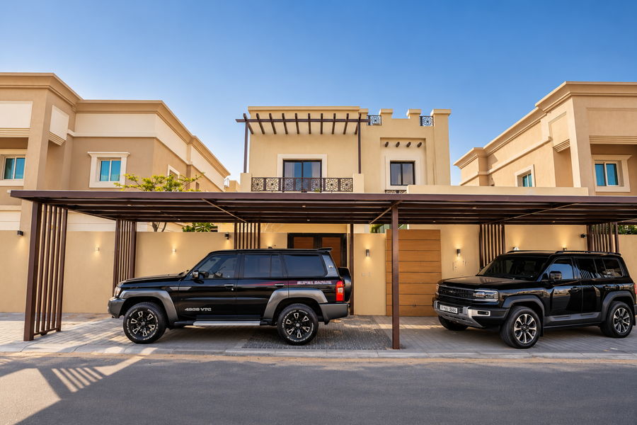 Saray villa community in Ajman, built by Al Telal Building Contracting